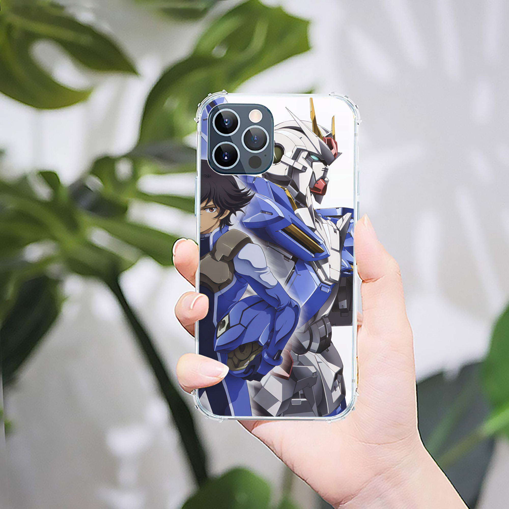 （画像用） 機動戦士ガンダム Mobile Suit Gundam 【iPhone 12シリーズ対応】透明スマホケース（クリアソフトケース）